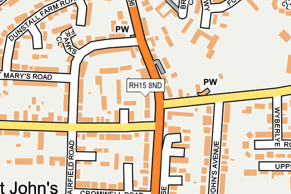 RH15 8ND map - OS OpenMap – Local (Ordnance Survey)