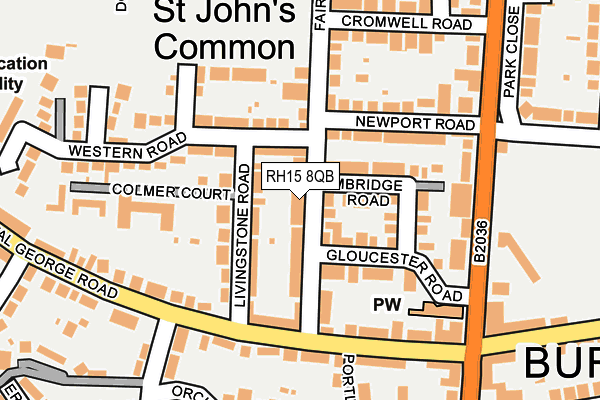 RH15 8QB map - OS OpenMap – Local (Ordnance Survey)