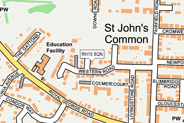 RH15 8QN map - OS OpenMap – Local (Ordnance Survey)