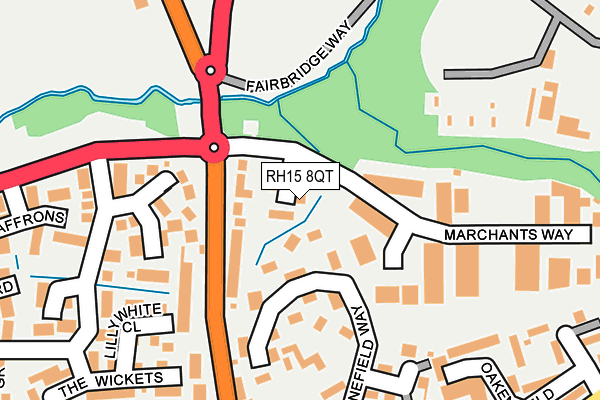RH15 8QT map - OS OpenMap – Local (Ordnance Survey)