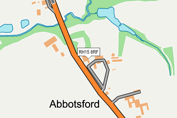 RH15 8RF map - OS OpenMap – Local (Ordnance Survey)