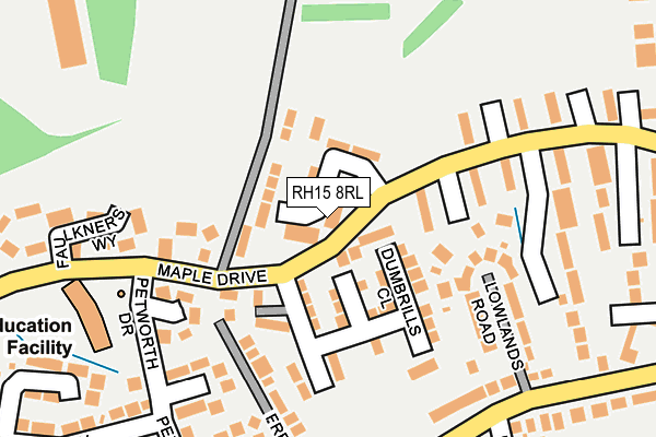RH15 8RL map - OS OpenMap – Local (Ordnance Survey)