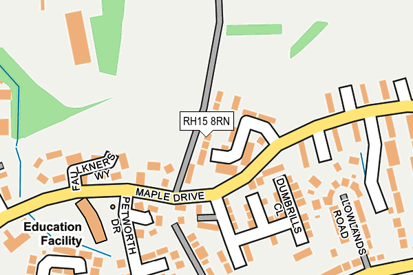 RH15 8RN map - OS OpenMap – Local (Ordnance Survey)