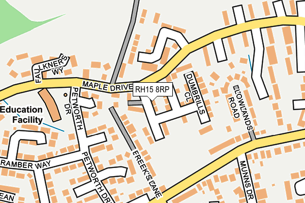 RH15 8RP map - OS OpenMap – Local (Ordnance Survey)