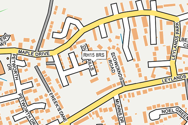RH15 8RS map - OS OpenMap – Local (Ordnance Survey)