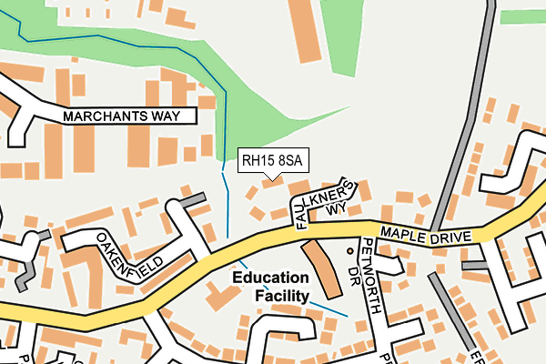 RH15 8SA map - OS OpenMap – Local (Ordnance Survey)