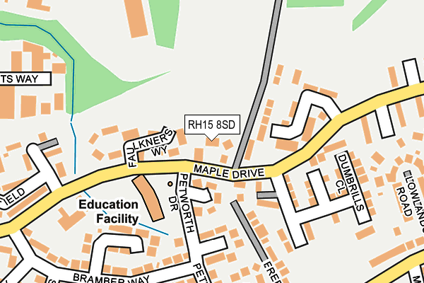 RH15 8SD map - OS OpenMap – Local (Ordnance Survey)