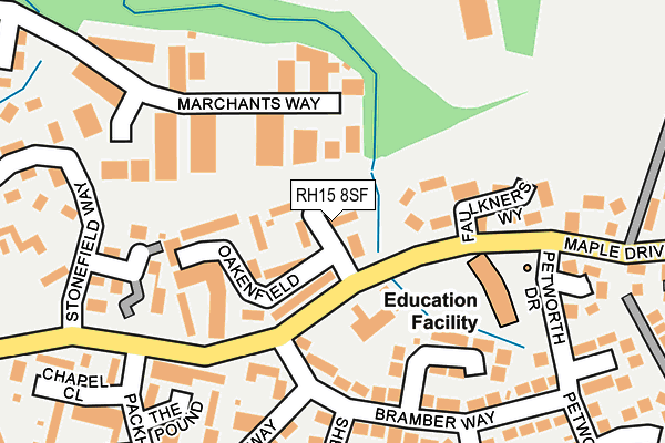RH15 8SF map - OS OpenMap – Local (Ordnance Survey)