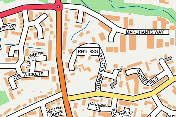 RH15 8SG map - OS OpenMap – Local (Ordnance Survey)