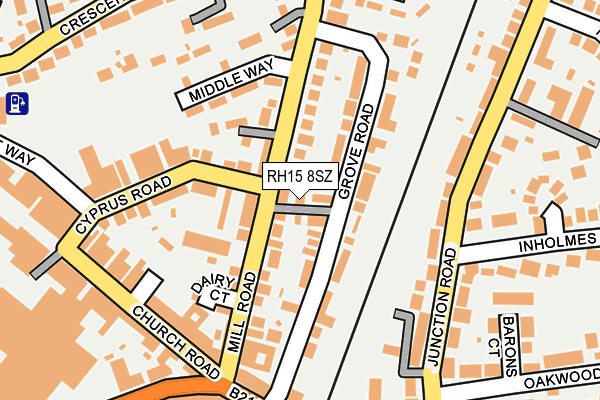 RH15 8SZ map - OS OpenMap – Local (Ordnance Survey)