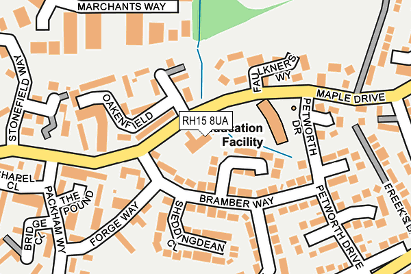 RH15 8UA map - OS OpenMap – Local (Ordnance Survey)