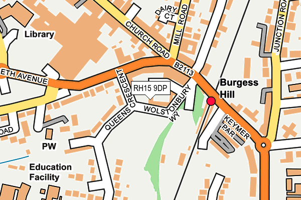 RH15 9DP map - OS OpenMap – Local (Ordnance Survey)