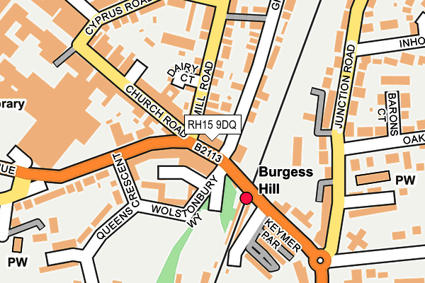 RH15 9DQ map - OS OpenMap – Local (Ordnance Survey)
