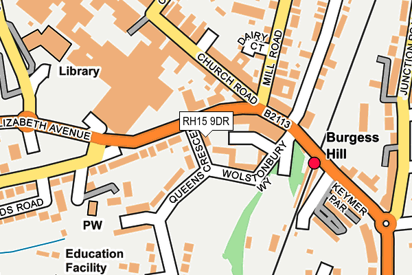RH15 9DR map - OS OpenMap – Local (Ordnance Survey)