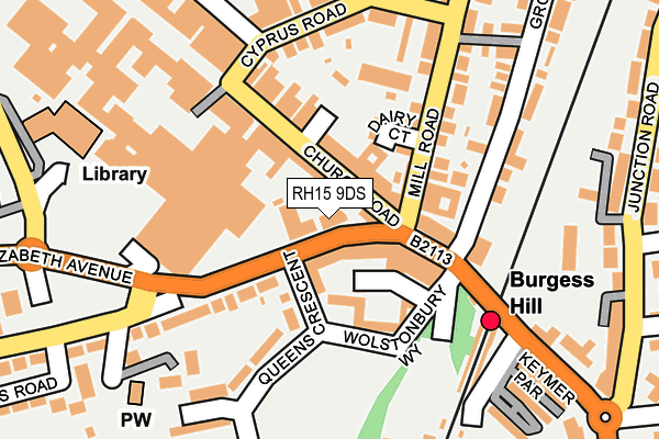 RH15 9DS map - OS OpenMap – Local (Ordnance Survey)