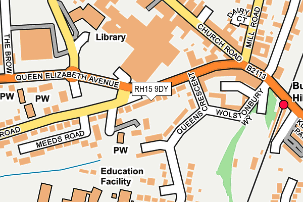 RH15 9DY map - OS OpenMap – Local (Ordnance Survey)