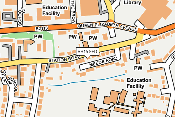 RH15 9ED map - OS OpenMap – Local (Ordnance Survey)