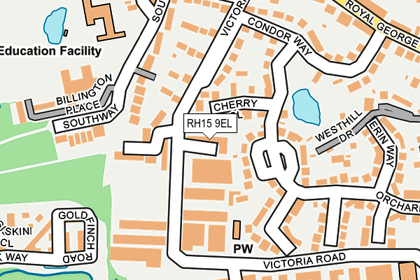 RH15 9EL map - OS OpenMap – Local (Ordnance Survey)
