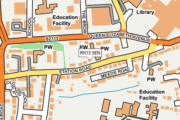 RH15 9EN map - OS OpenMap – Local (Ordnance Survey)