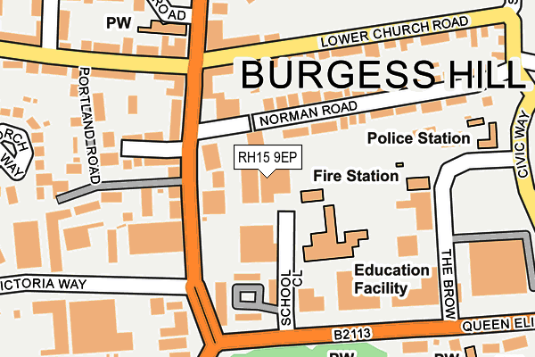 RH15 9EP map - OS OpenMap – Local (Ordnance Survey)