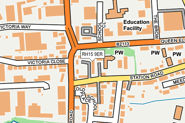 RH15 9ER map - OS OpenMap – Local (Ordnance Survey)