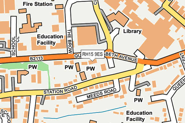 RH15 9ES map - OS OpenMap – Local (Ordnance Survey)