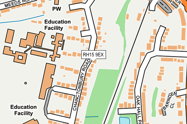 RH15 9EX map - OS OpenMap – Local (Ordnance Survey)