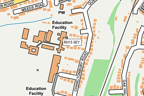 RH15 9EY map - OS OpenMap – Local (Ordnance Survey)