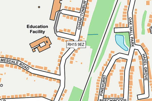 RH15 9EZ map - OS OpenMap – Local (Ordnance Survey)