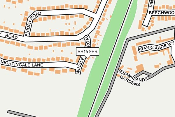 RH15 9HR map - OS OpenMap – Local (Ordnance Survey)