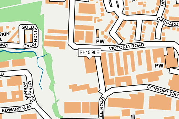 RH15 9LE map - OS OpenMap – Local (Ordnance Survey)