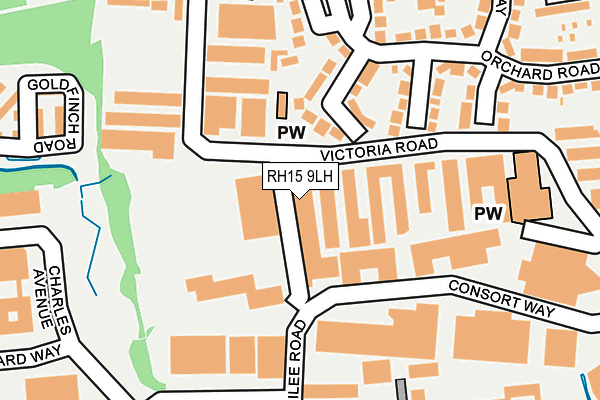 RH15 9LH map - OS OpenMap – Local (Ordnance Survey)