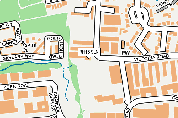 RH15 9LN map - OS OpenMap – Local (Ordnance Survey)