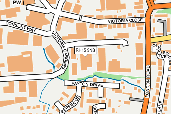 RH15 9NB map - OS OpenMap – Local (Ordnance Survey)