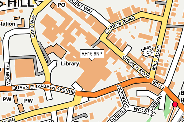 RH15 9NP map - OS OpenMap – Local (Ordnance Survey)