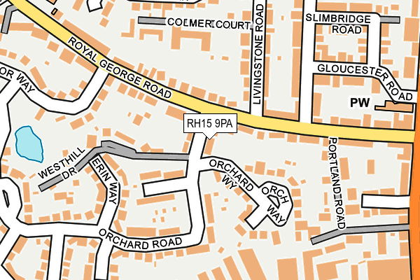 RH15 9PA map - OS OpenMap – Local (Ordnance Survey)