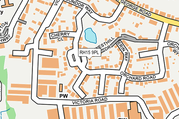 RH15 9PL map - OS OpenMap – Local (Ordnance Survey)