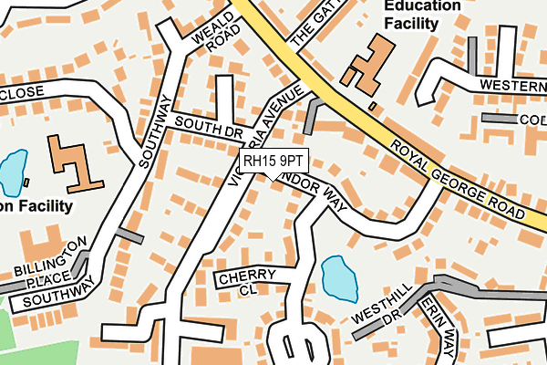RH15 9PT map - OS OpenMap – Local (Ordnance Survey)