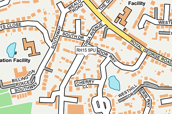 RH15 9PU map - OS OpenMap – Local (Ordnance Survey)