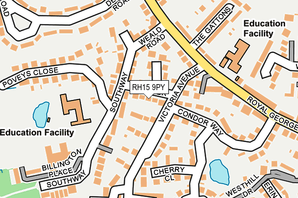 RH15 9PY map - OS OpenMap – Local (Ordnance Survey)