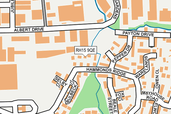 RH15 9QE map - OS OpenMap – Local (Ordnance Survey)