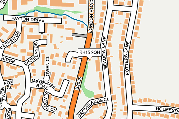 RH15 9QH map - OS OpenMap – Local (Ordnance Survey)