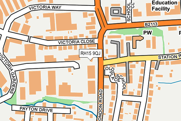 RH15 9QJ map - OS OpenMap – Local (Ordnance Survey)