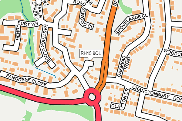 RH15 9QL map - OS OpenMap – Local (Ordnance Survey)