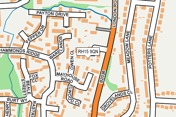 RH15 9QN map - OS OpenMap – Local (Ordnance Survey)