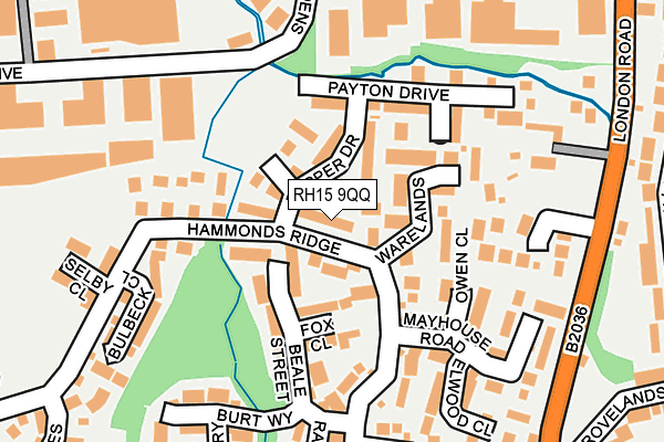 RH15 9QQ map - OS OpenMap – Local (Ordnance Survey)