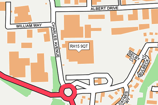 RH15 9QT map - OS OpenMap – Local (Ordnance Survey)