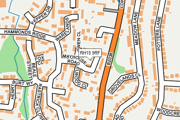 RH15 9RF map - OS OpenMap – Local (Ordnance Survey)