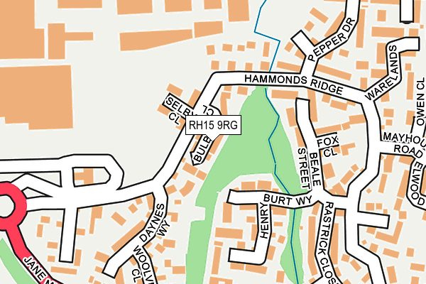 RH15 9RG map - OS OpenMap – Local (Ordnance Survey)