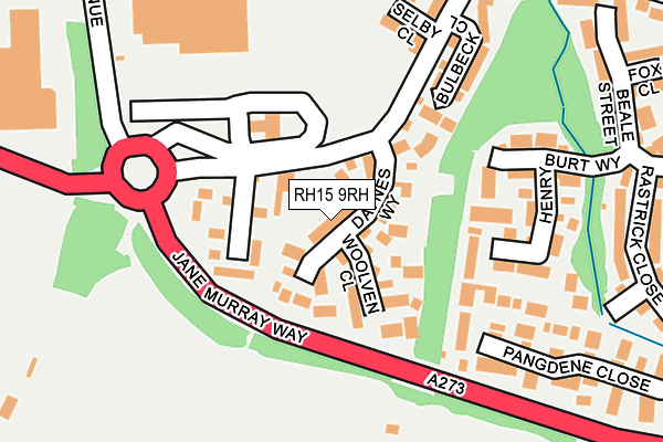 RH15 9RH map - OS OpenMap – Local (Ordnance Survey)